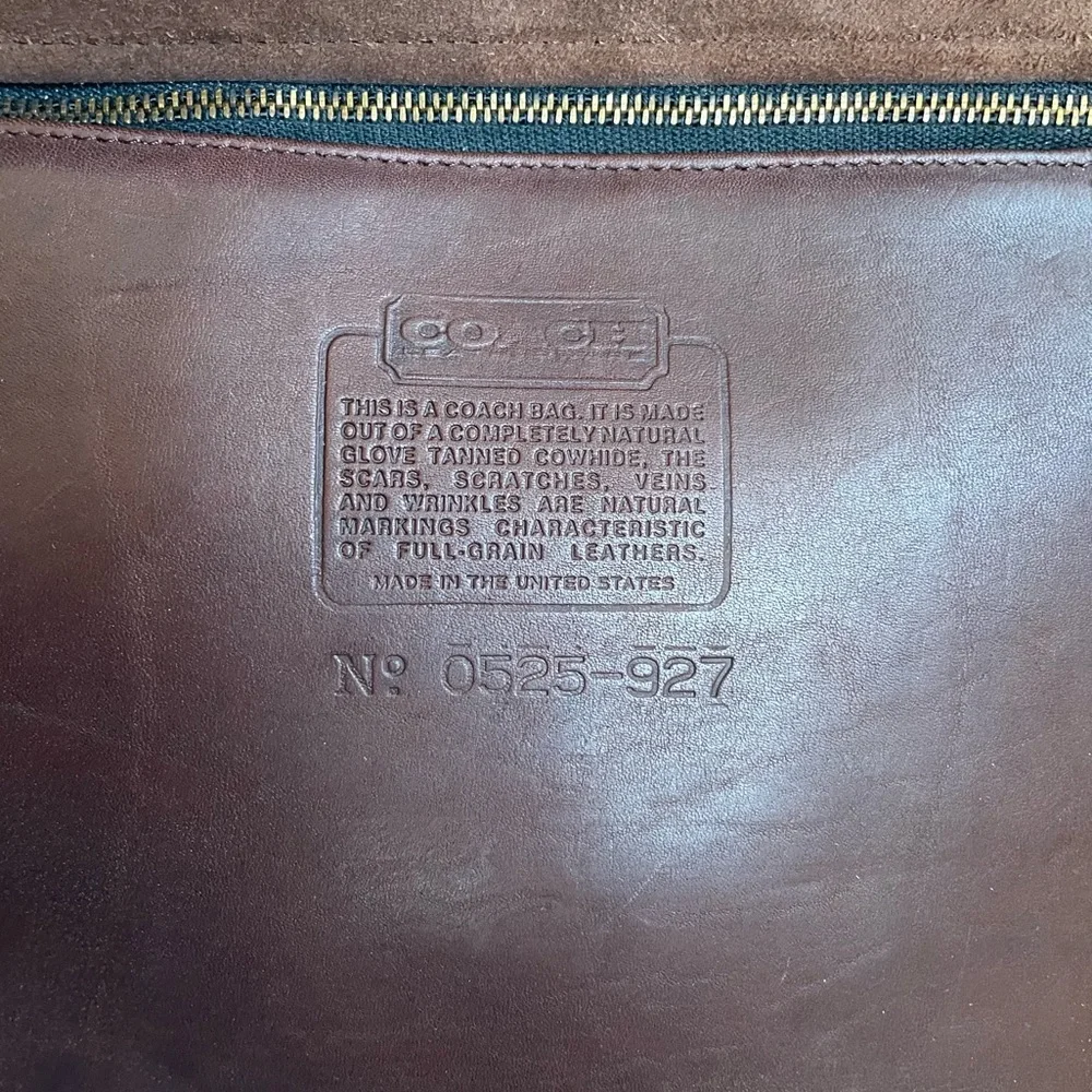 Vintage 80s Coach Musette Bag, Mocha - Picture 11 of 16